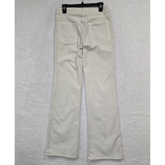 Nili Lotan Women's Cream Off White Bootcut Denim Jeans Size 6 Chino Pants - Picture 2 of 9